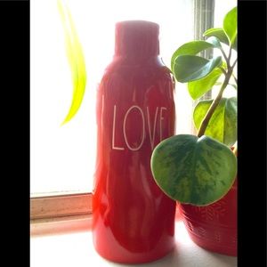 Rae Dunn Red Valentine Love Vase